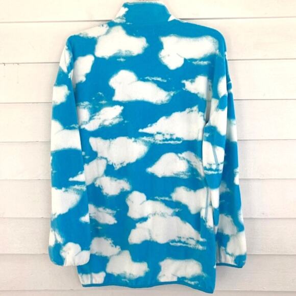 bp NEW Nordstrom Fluffy Clouds Soft Fleece Zip Jacket Blue Pocketed Unisex XS - Picture 3 of 6